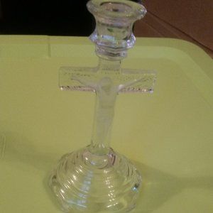 Crucifix Candle Holder